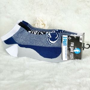 New with tags PENN STATE NITTANY LIONS 3PK NCA SOCKS BLUE, White, grey, black